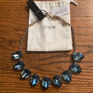 NWT J. Crew Blue Statement Necklace